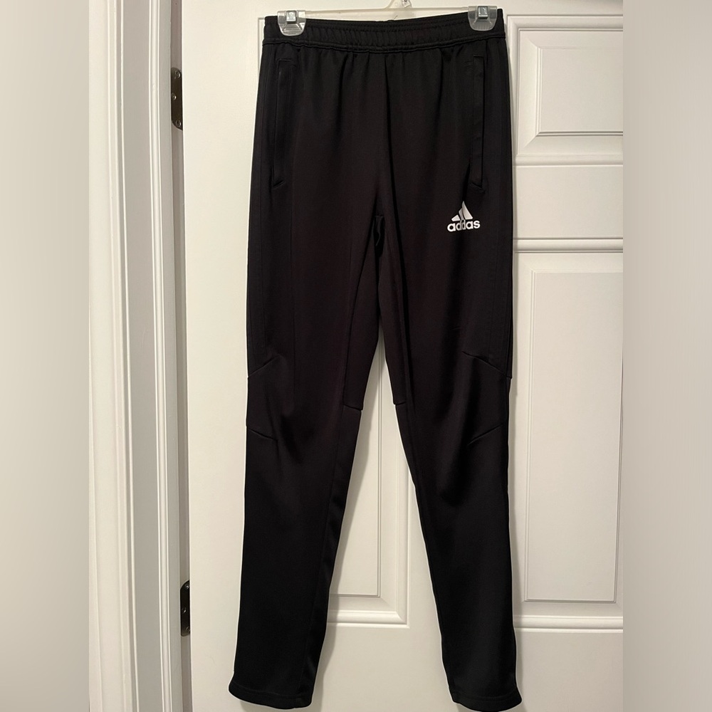 Adidas Black Sweatpants Tapered Fit Joggers